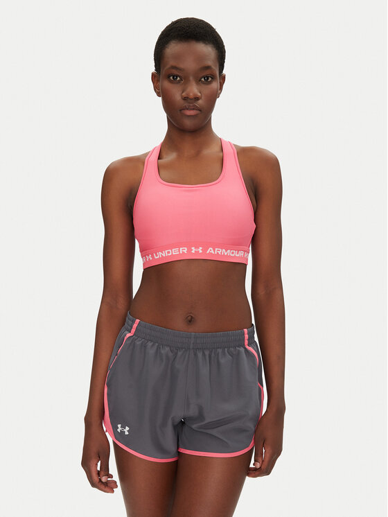 Under Armour Спортен сутиен Crossback Mid Bra 1361034 Розов за Жени цена