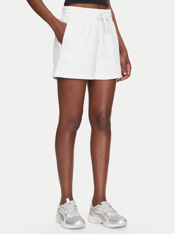 Under Armour Спортни шорти Rival Fleece Short 1382723 Сив Loose Fit за Жени цена