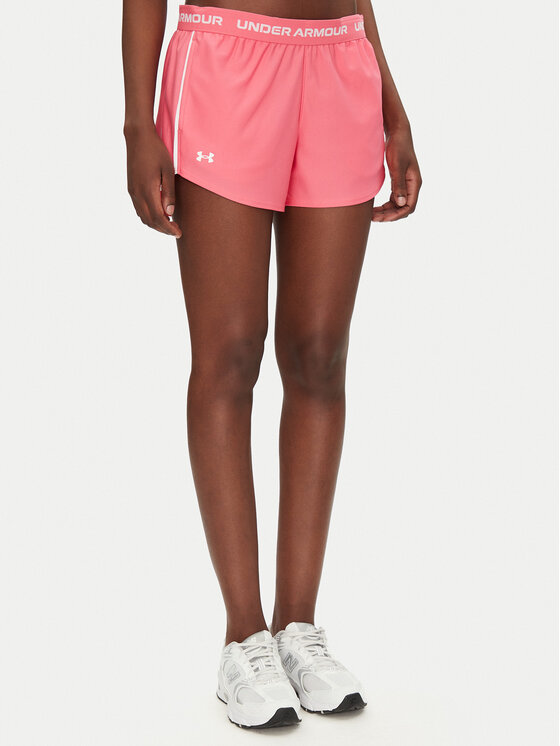 Under Armour Спортни шорти Tech™ Play Up 1389882 Розов Regular Fit за Жени цена