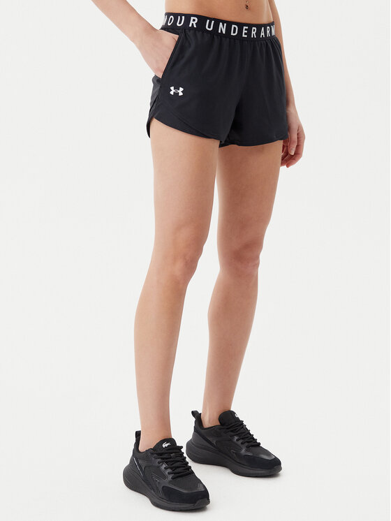 Under Armour Спортни шорти Ua Play Up 3.0 1344552 Черен Loose Fit за Жени цена