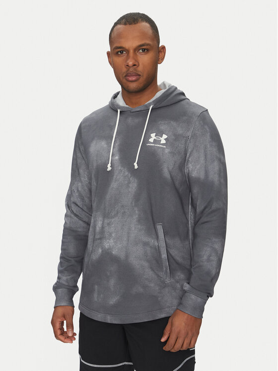 Under Armour Суитшърт Rival Terry Printed 1390138 Сив Relaxed Fit за Мъже цена