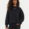 Under Armour Суитшърт UA Rival Fleece 1386463 Черен Oversize за Жени цена