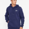 Under Armour Суитшърт Ua Essential Fleece Hoodie 1373880 Тъмносин Loose Fit за Мъже цена