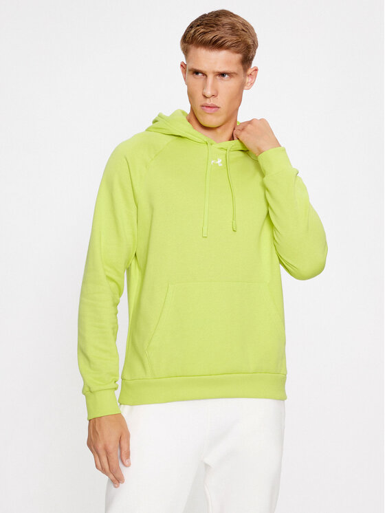 Under Armour Суитшърт Ua Rival Fleece Hoodie 1379757 Жълт Loose Fit за Мъже цена