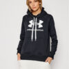 Under Armour Суитшърт Ua Rival Fleece Logo 1356318 Черен Loose Fit за Жени цена