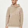 Under Armour Суитшърт от техническо трико Ua Essential Flc Blocked Hd 1383070-299 Каки Loose Fit цвят на ниска цена