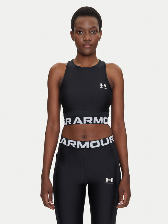Under Armour Тениска от техническо трико HeatGear 1388694 Черен Slim Fit за Жени цена