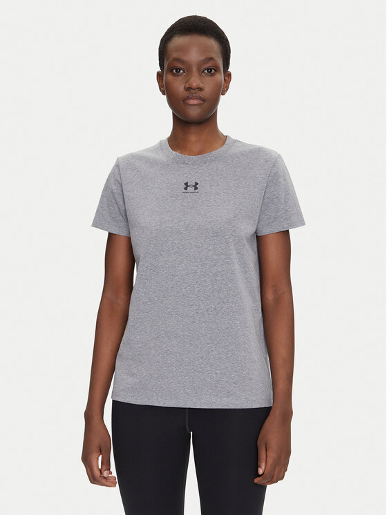 Under Armour Тениска от техническо трико Rival Core 1383648 Сив Regular Fit за Жени цена