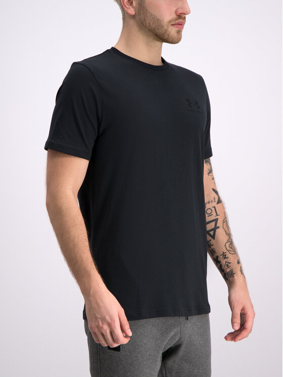 Under Armour Тишърт 1326799 Черен Loose Fit за Мъже цена