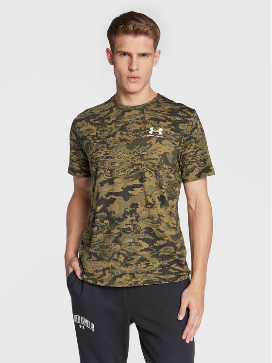 Under Armour Тишърт 1357727 Каки Loose Fit за Мъже цена