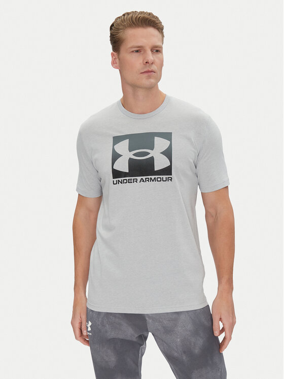 Under Armour Тишърт Boxed Sports 1386793 Сив Loose Fit за Мъже цена