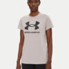 Under Armour Тишърт Rival Logo SS 1356305 Сив Regular Fit за Жени цена