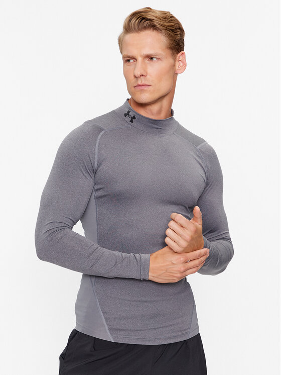 Under Armour Тишърт Ua Hg Armour Comp Mock Ls 1369606 Сив Compression Fit за Мъже цена