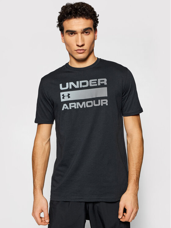 Under Armour Тишърт Ua Team Issue Wordmark 1329582 Черен Loose Fit за Мъже цена