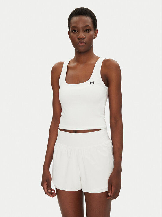 Under Armour топ Motion 6007656 Бял Slim Fit за Жени цена