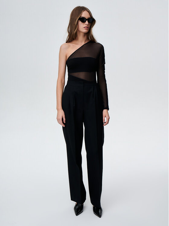 Undress Code Текстилни панталони Dolce 602 Черен Relaxed Fit за Жени цена