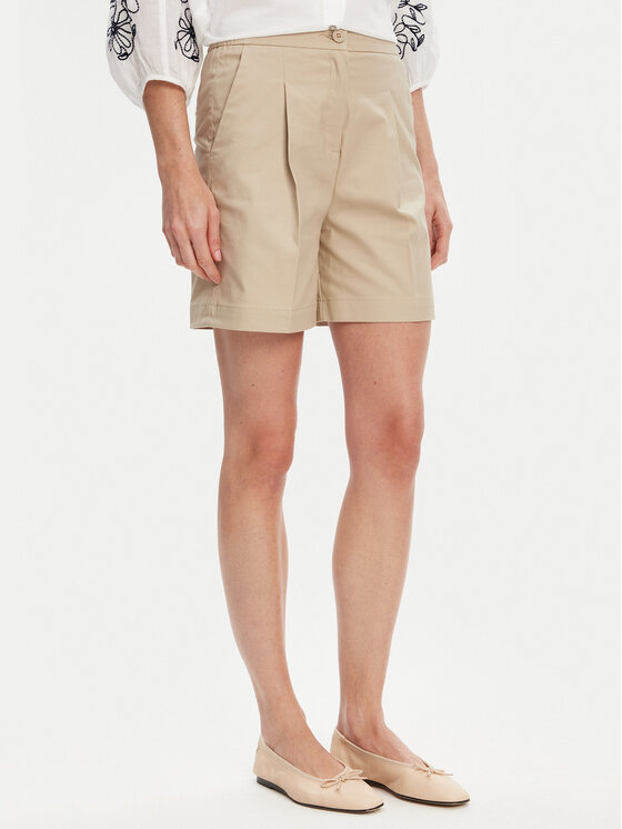 United Colors Of Benetton Бермуди 40FAD901U Бежов Regular Fit за Жени цена
