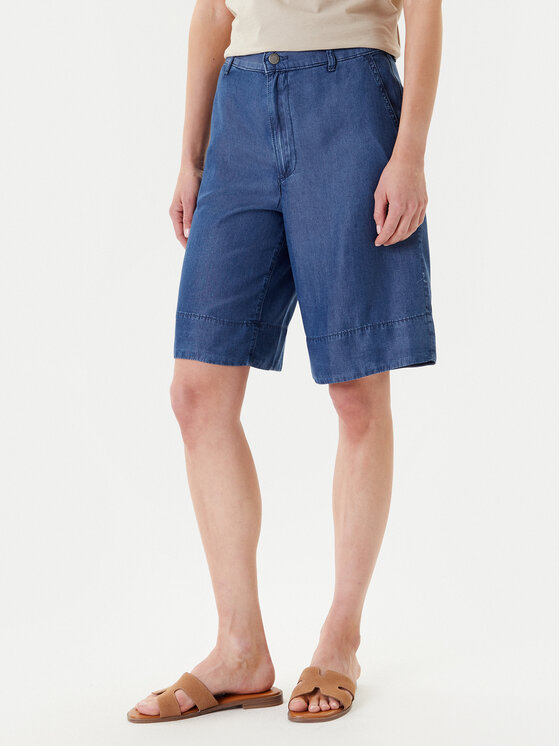 United Colors Of Benetton Бермуди 4KHND9020 Син Relaxed Fit за Жени цена