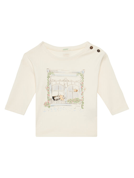 United Colors Of Benetton Блуза 3I9WA105Q Бежов Regular Fit за Момичета цена