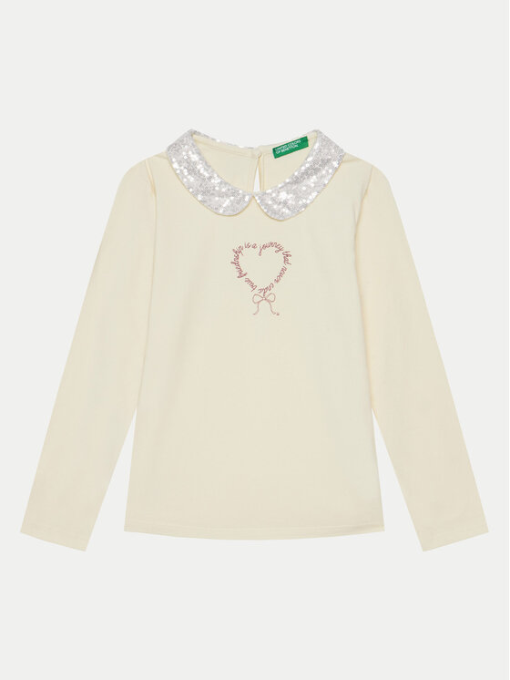 United Colors Of Benetton Блуза 3Q8DG10H2 Екрю Regular Fit за Момичета цена