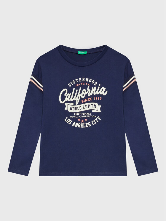 United Colors Of Benetton Блуза 3VR5C108Q Тъмносин Regular Fit за Момичета цена