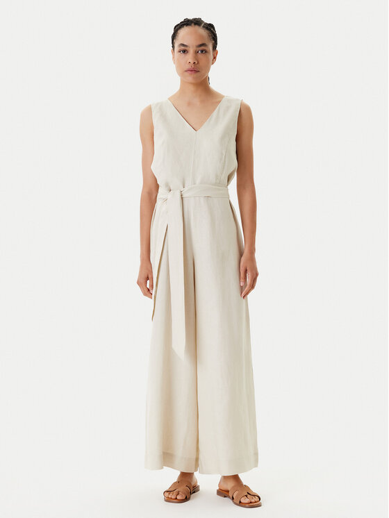 United Colors Of Benetton Гащеризон 4AGHDT00E Бежов Wide Leg за Жени цена