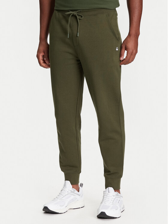 United Colors Of Benetton Долнище анцуг 342ZUF01B Зелен Regular Fit за Мъже цена