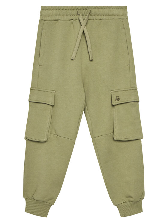 United Colors Of Benetton Долнище анцуг 3UNICF066 Зелен Regular Fit за Момчета цена