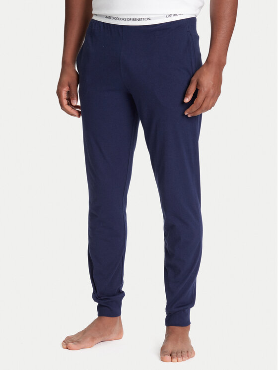 United Colors Of Benetton Долнище на пижама 30964F00V Тъмносин Regular Fit за Мъже цена