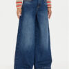 United Colors Of Benetton Дънки 45F8DE01Z Тъмносин Wide Leg за Жени цена