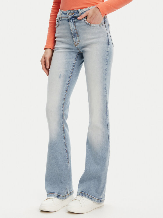United Colors Of Benetton Дънки 4OTADE00F Син Flare Fit за Жени цена