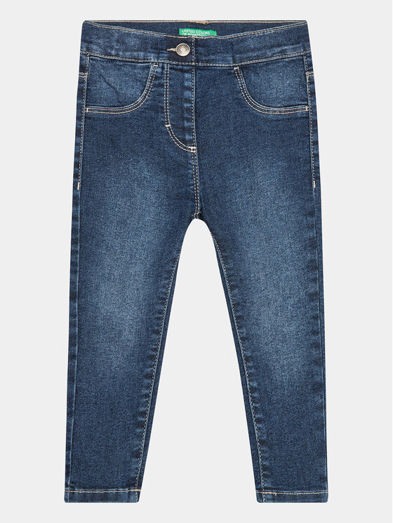 United Colors Of Benetton Дънки джегингс 4RW4GE00I Син Regular Fit за Момичета цена