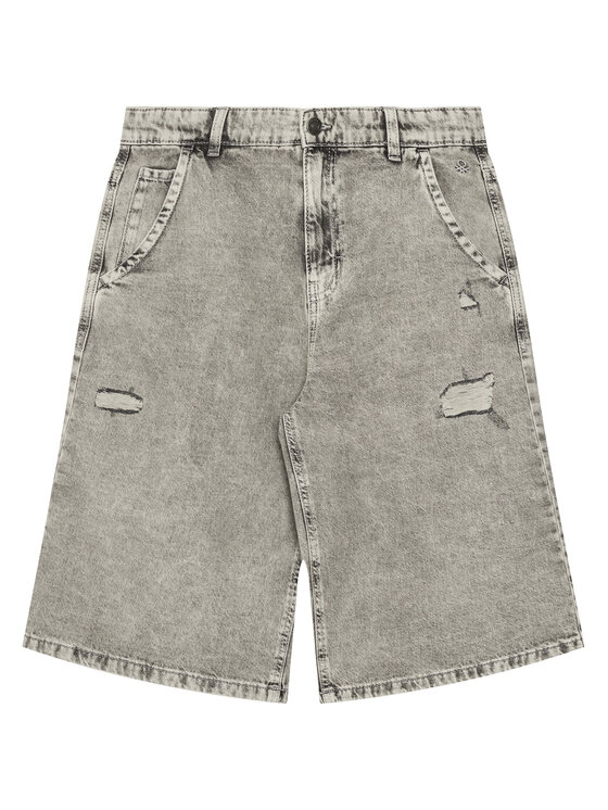 United Colors Of Benetton Дънкови шорти 4AD7C9045 Сив Regular Fit за Момчета цена