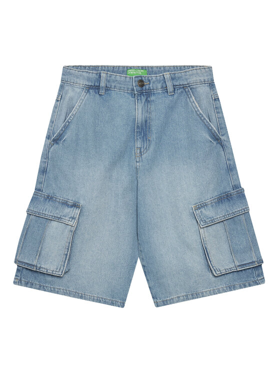 United Colors Of Benetton Дънкови шорти 4KEHC9041 Син Regular Fit за Момчета цена