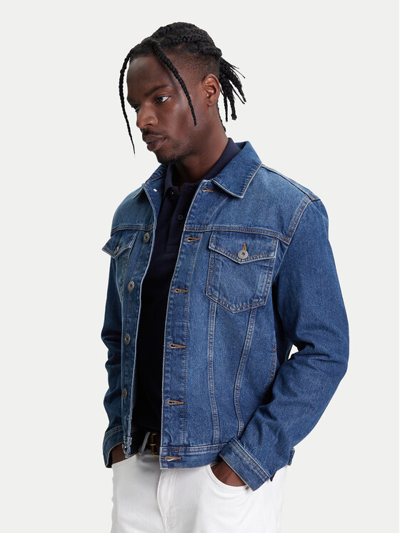 United Colors Of Benetton Дънково яке 2IPC53GV8 Тъмносин Regular Fit за Мъже цена