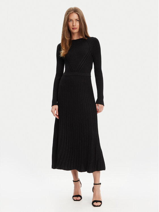 United Colors Of Benetton Ежедневна рокля 1QMKDV01W Черен Regular Fit за Жени цена