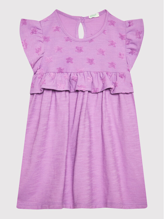 United Colors Of Benetton Ежедневна рокля 31KAAV001 Виолетов Regular Fit за Момичета цена