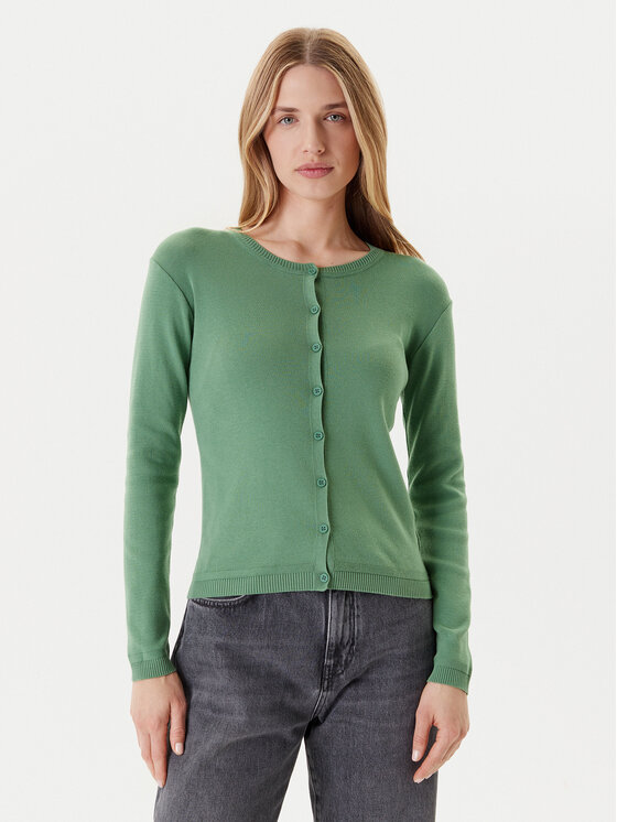 United Colors Of Benetton Кардиган 1091D5558 Зелен Regular Fit за Жени цена