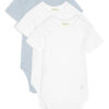 United Colors Of Benetton Комплект от 3 броя детски бодита 3GI70B079 Син за Момчета цена