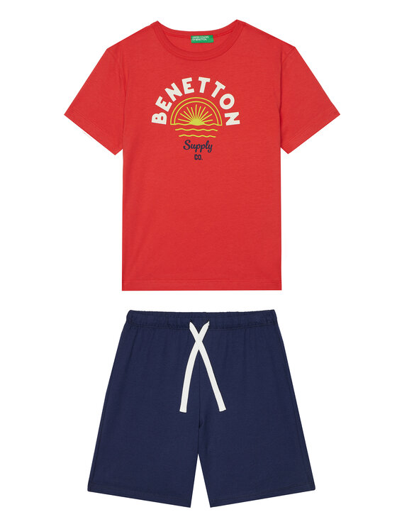 United Colors Of Benetton Комплект тишърт и панталонки 3096GK00Q Цветен Regular Fit за Момчета цена