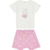 United Colors Of Benetton Комплект тишърт и панталонки 35ZEAK013 Розов Regular Fit за Момичета цена