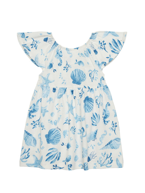 United Colors Of Benetton Лятна рокля 34VAGV010 Син Relaxed Fit за Момичета цена