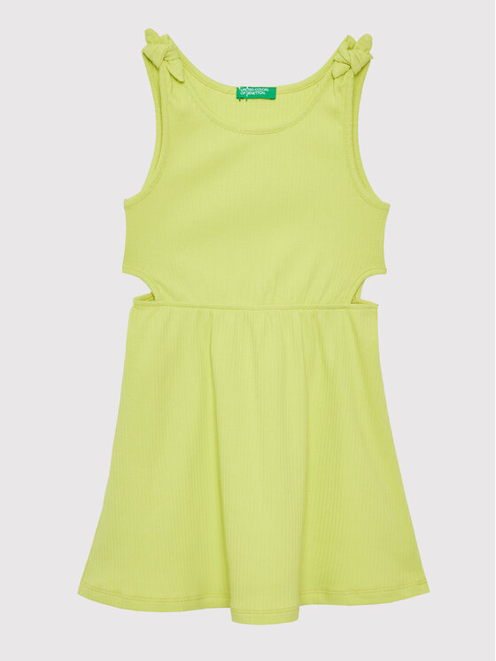 United Colors Of Benetton Лятна рокля 3HCGCV005 Жълт Regular Fit за Момичета цена