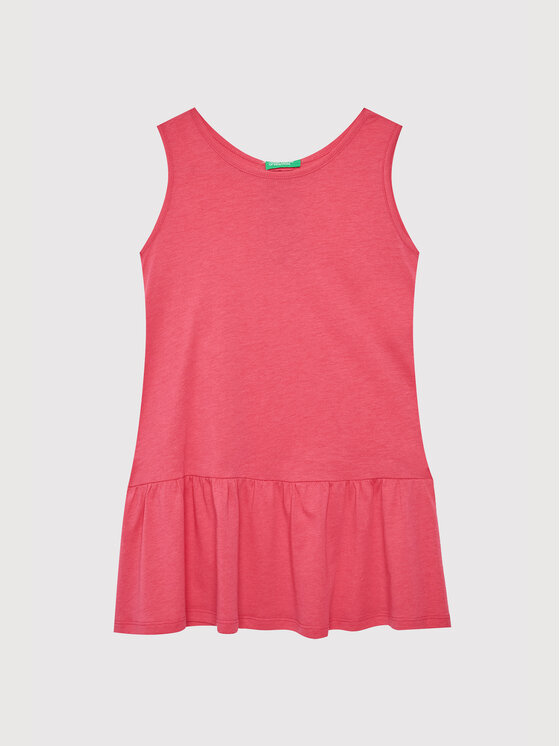 United Colors Of Benetton Лятна рокля 3Q220V001 Розов Relaxed Fit за Момичета цена