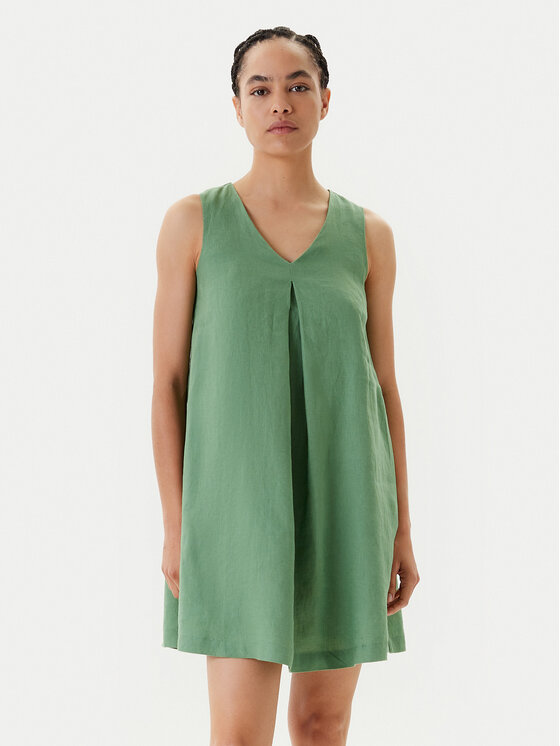 United Colors Of Benetton Лятна рокля 4AGHDV0AX Зелен Relaxed Fit за Жени цена