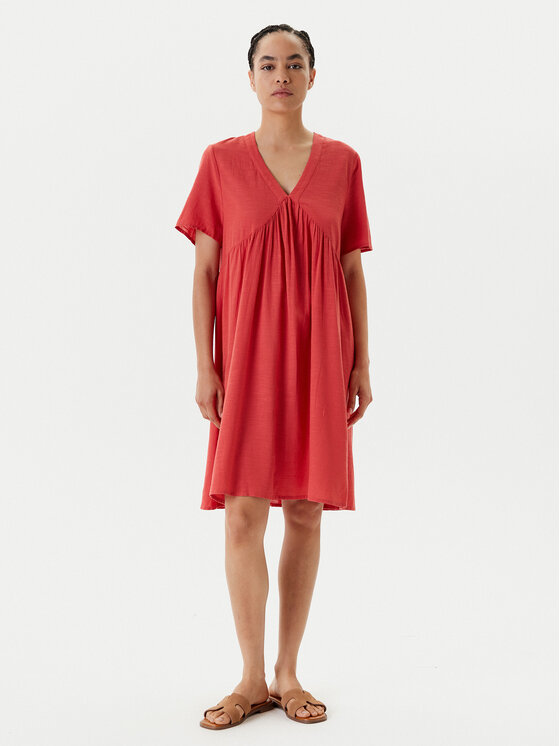 United Colors Of Benetton Лятна рокля 4PQNDV0BS Червен Relaxed Fit за Жени цена