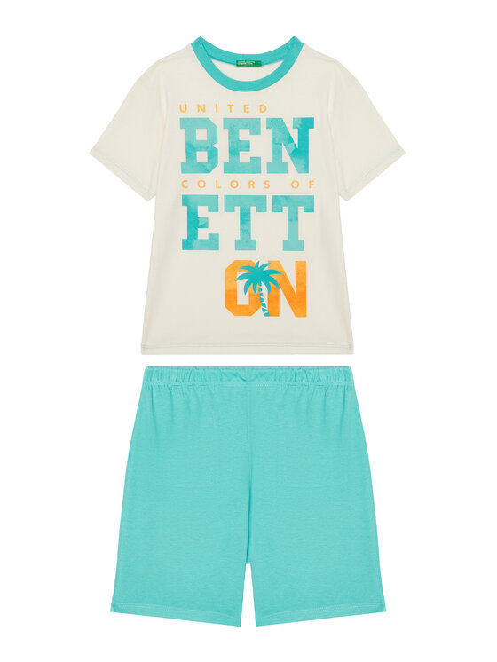 United Colors Of Benetton Пижама 30960P08O Син Regular Fit за Момчета цена