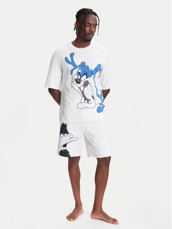 United Colors Of Benetton Пижама 30964P02V Сив Regular Fit за Мъже цена