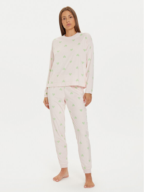 United Colors Of Benetton Пижама 360T3P030 Розов Regular Fit за Жени цена