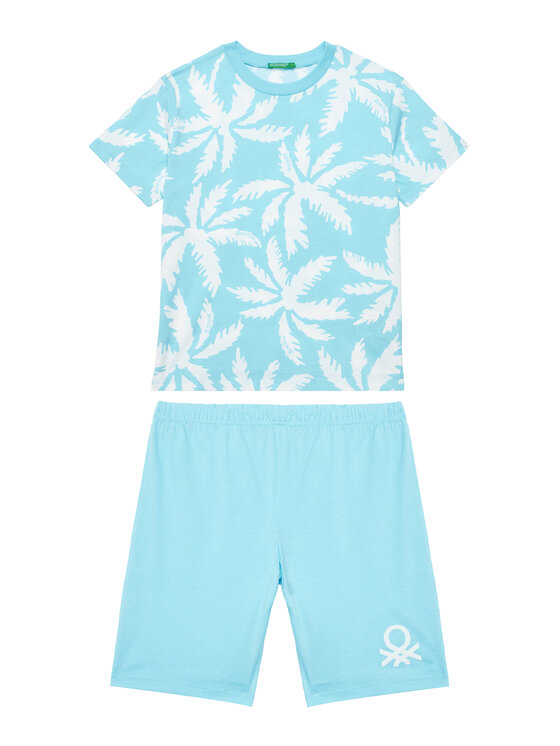 United Colors Of Benetton Пижама 3X0Y0P08Q Син Relaxed Fit за Момчета цена